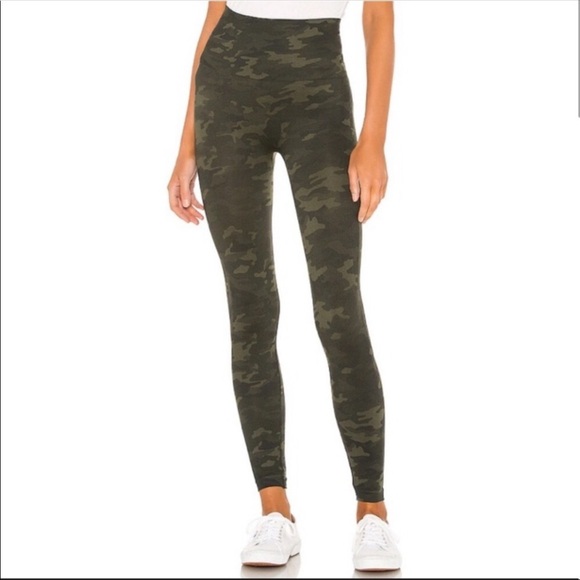 Spanx size medium green camo high waisted leggings - Picture 2 of 9